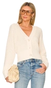 One Grey Day Sutton Chainette Cardigan In Cream