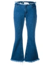 MARQUES' ALMEIDA frayed flared jeans,RST17TR08DNM11838615