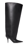 BALENCIAGA WADERS LEATHER KNEE BOOTS