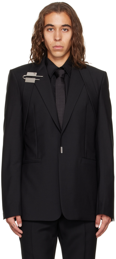 Givenchy Harness Black Wool-blend Blazer