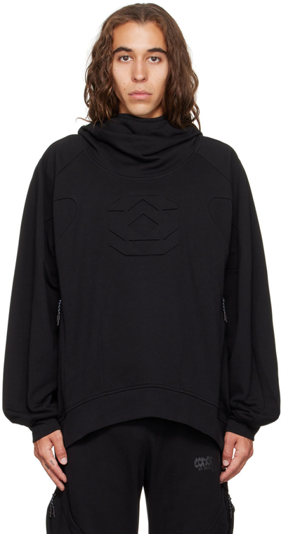 Mcq By Alexander Mcqueen Embossed-detail Loose-fit Hoodie In Black