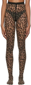 Wolford Beige Josey Tights In 8641 Fairly Light/ B