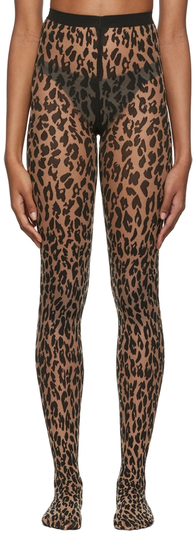 Wolford Beige Josey Tights In 8641 Fairly Light/ B