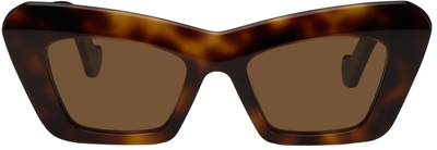 Loewe Tortoiseshell Cat-eye Sunglasses In 5053e Torto