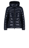 Moncler Bady Quilted Nylon Down Jacket In Navy