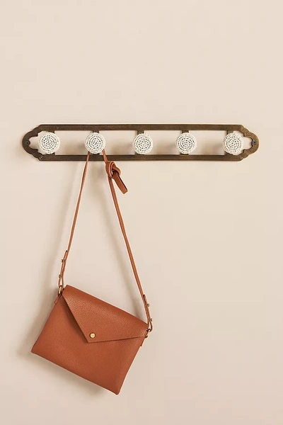 Anthropologie Cassia Hook Rack In Brown