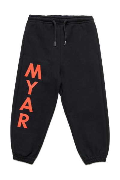 Myar Kids' Logo-print Detail Track Pants In Black