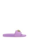 Versace Palazzo Pool Rubber Slides In Lilla