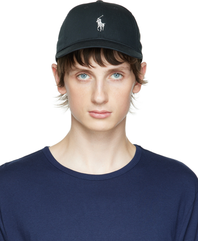 Polo Ralph Lauren Logo-embroidered Baseball Cap In Black