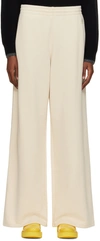Moncler Cotton Joggers With Elastic Waistband And Back Pocket In Neutral