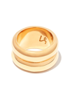 Loren Stuart Double Puff Gold Vermeil Cigar Band In 金色