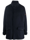 Ralph Lauren Cotton Wool Blend Parka In 蓝色