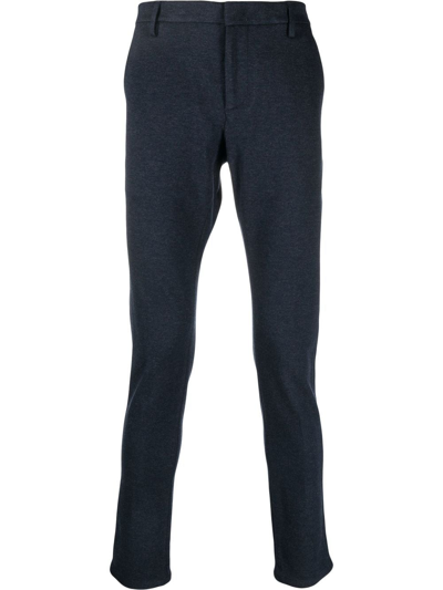 Dondup Mid-rise Tapered Trousers In 蓝色