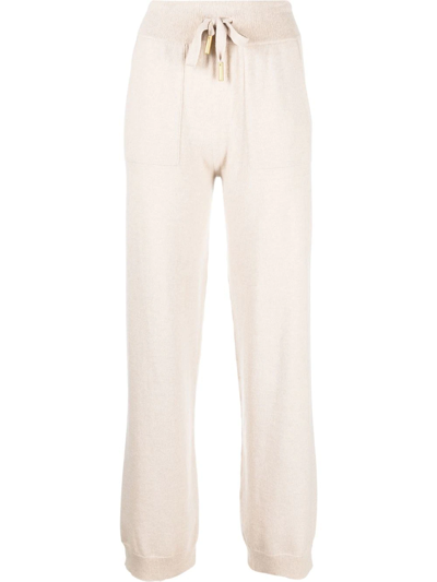 Lorena Antoniazzi Fine-knit Cashmere Track Pants In White
