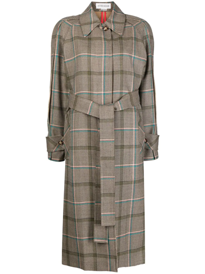 Victoria Beckham Reversible Single-breasted Coat In 褐色