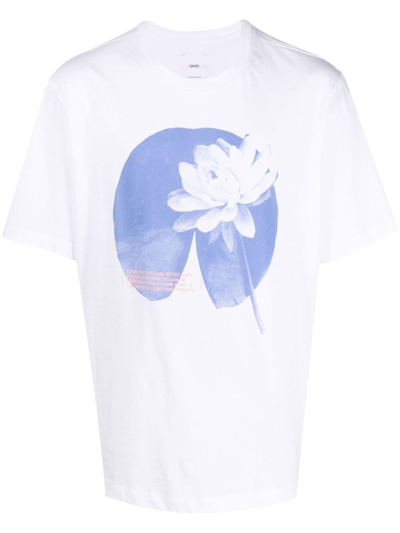 Oamc Graphic Print T-shirt In 白色