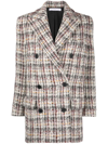 IRO MARTON TWEED DOUBLE-BREASTED PEACOAT