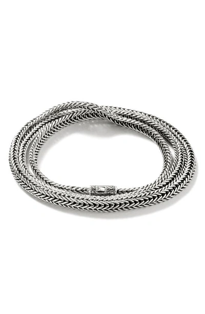 John Hardy Classic Chain Wrap Bracelet In Silver