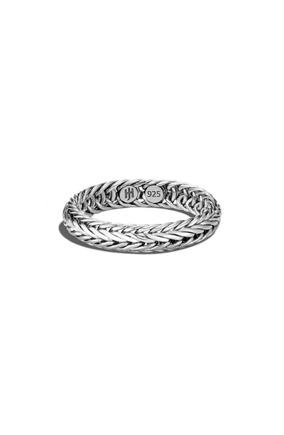 John Hardy ‘kami Classic Chain' Sterling Silver Band Ring In Sterling Silver Gold