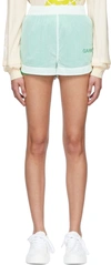 Ganni Ssense Exclusive White Recycled Nylon Shorts In Bright White
