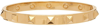 Valentino Garavani 5mm Rockstud Bangle Bracelet In Gold