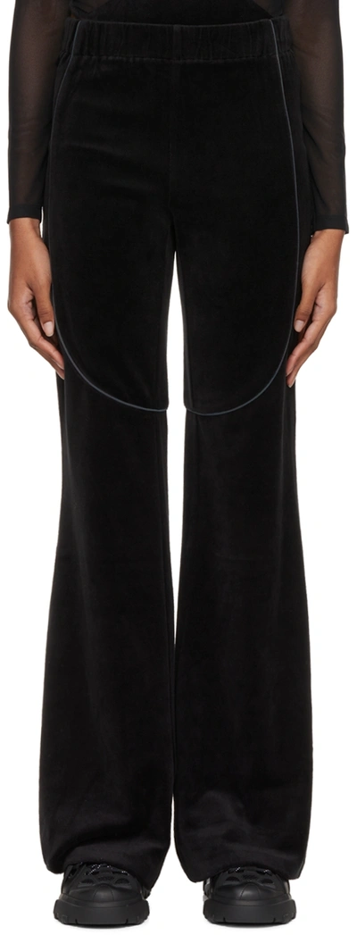 Mcq By Alexander Mcqueen Black Piping Leggings In 1000 Darkest Black