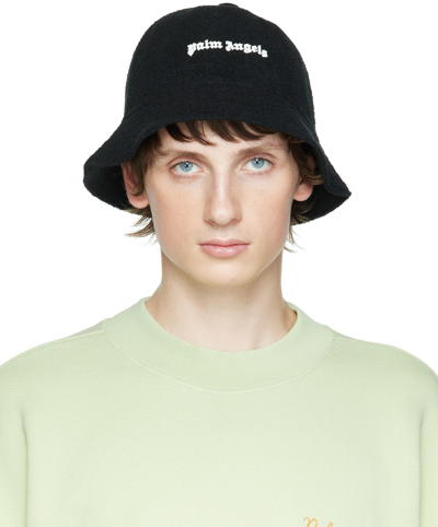 Palm Angels Women Classic Logo Bucket Hat In Black White