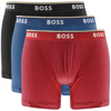 Hugo Boss Boss 3-pack Power Stretch Cotton Boxer Briefs In Red
