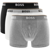 Hugo Boss Boss Mens Assorted Pre Branded Waistband Stretch-cotton Boxer Briefs In White