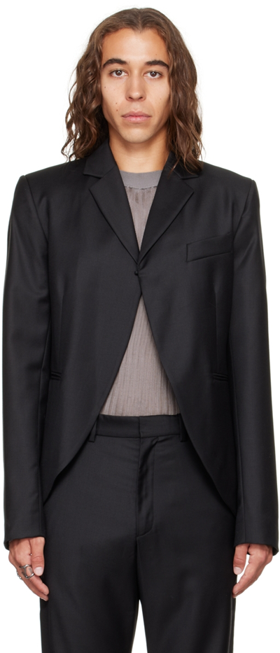 Aaron Esh Ssense Exclusive Black Wool Blazer