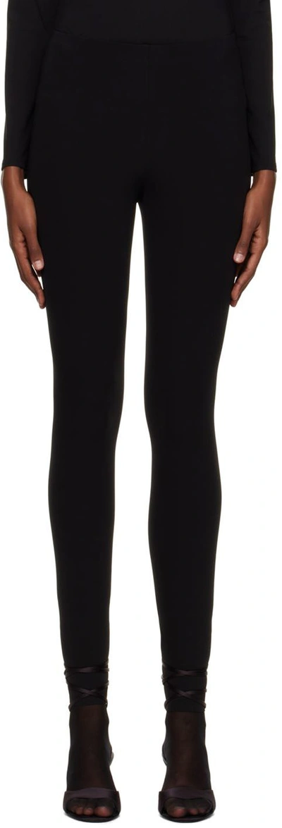 THE ROW BLACK LANZA LEGGINGS