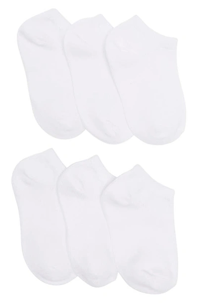 Nordstrom Rack Kids' Low-cut Seamless Toe Socks In White