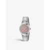 GUCCI GUCCI WOMEN'S PINK YA1265033 G-TIMELESS STAINLESS-STEEL AUTOMATIC WATCH,58025575