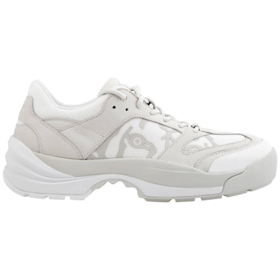 Kenzo Men's Work Leather Low-top Sneakers In White