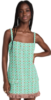 Alexis Women's Linza Tweed Mini Dress In Aqua