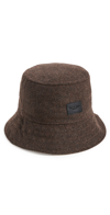 Rag & Bone Brown Addison Beach Hat In Espresso