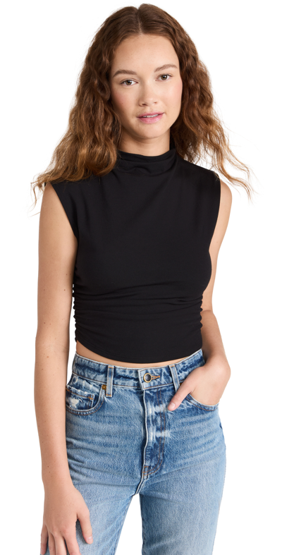 Reformation Black Lindy Top