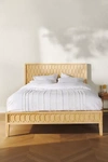 Anthropologie Textured Trellis Bed By  In Beige Size Kg Top/bed
