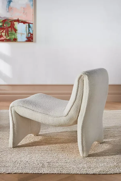 Anthropologie Bridgett Accent Chair In White