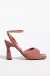 Angel Alarcon Puffy Ankle-strap Heels In Pink