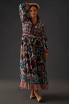 Bhanuni By Jyoti Patterned Maxi Dress In Purple