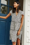 By Anthropologie Ruffle Sleeve Dress In Assorted