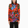 Dolce & Gabbana Floral Print Viscose Shirt In Multicolor