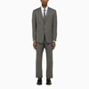 THOM BROWNE GREY SINGLE-BREASTED WOOL SUIT,MSC001A00626/L_THOMB-035_109-4
