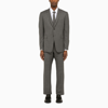 Thom Browne Grey Single-breasted Wool Suit In Grey