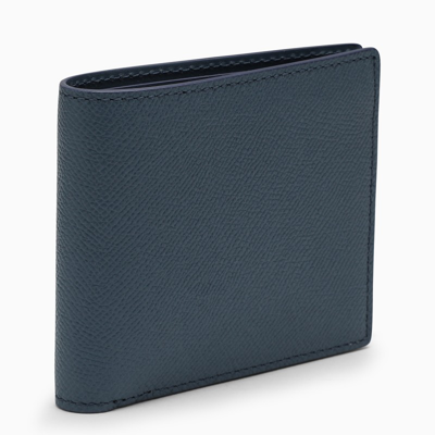 Maison Margiela Blue Leather Bi-fold Wallet