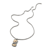 John Hardy Reticulated Dog Tag Pendant Necklace In Sterling Silver And  Bronze