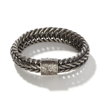 John Hardy Unisex Sterling Silver Classic Chain 15mm Kami Chain Bracelet With Reticulated Pusher Clasp