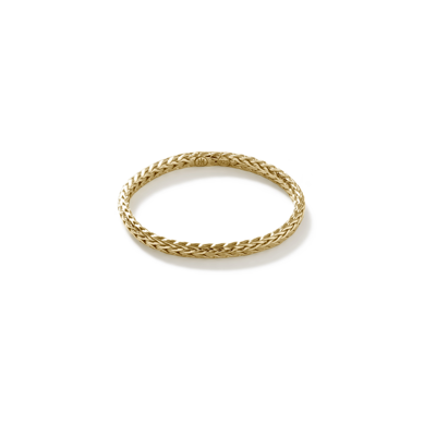 John Hardy Classic Chain 1.8mm Band Ring In Gold