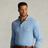 Polo Ralph Lauren Soft Cotton Long-sleeve Polo Shirt In Jamaica Heather